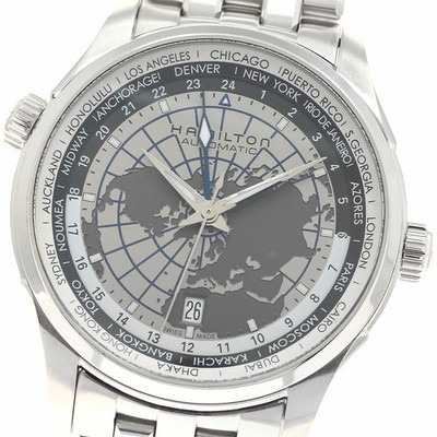 HAMILTON Jazzmaster GMT Automatic Men's Watch Used Ref 957032