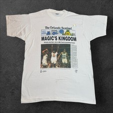Vintage 1995 Orlando Magic NBA Finals East Champs Orlando Sentinel Newspaper XL