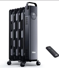 Rellorus Radiator Heater, Space Oil Filled Heater 1500W, 4 Modes, 24H Timer