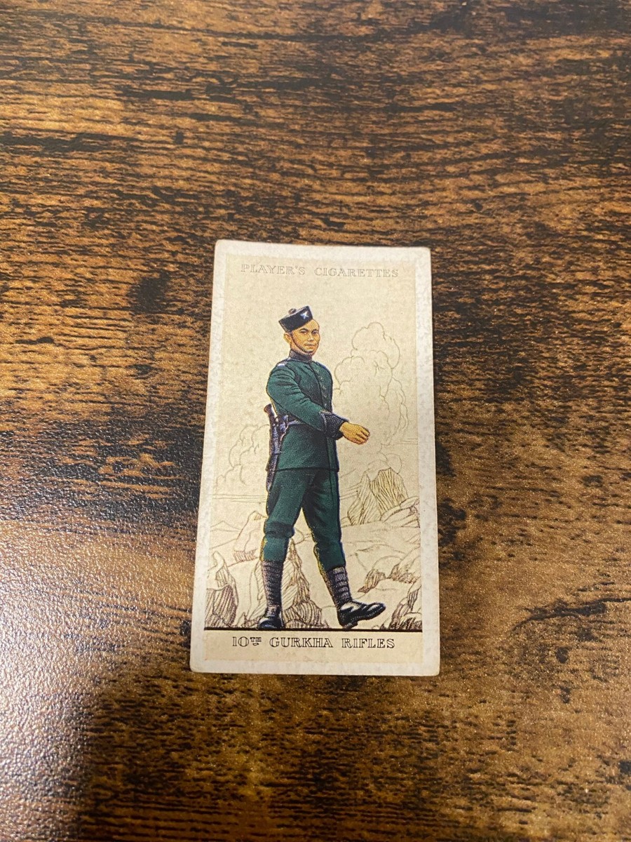1938 Player Military Uniforms #24 Indian Army 10th Gurkha Cigarette Card