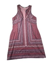 Intimately Free People Purple Print Tiny Tie Bodycon Dress, Small
