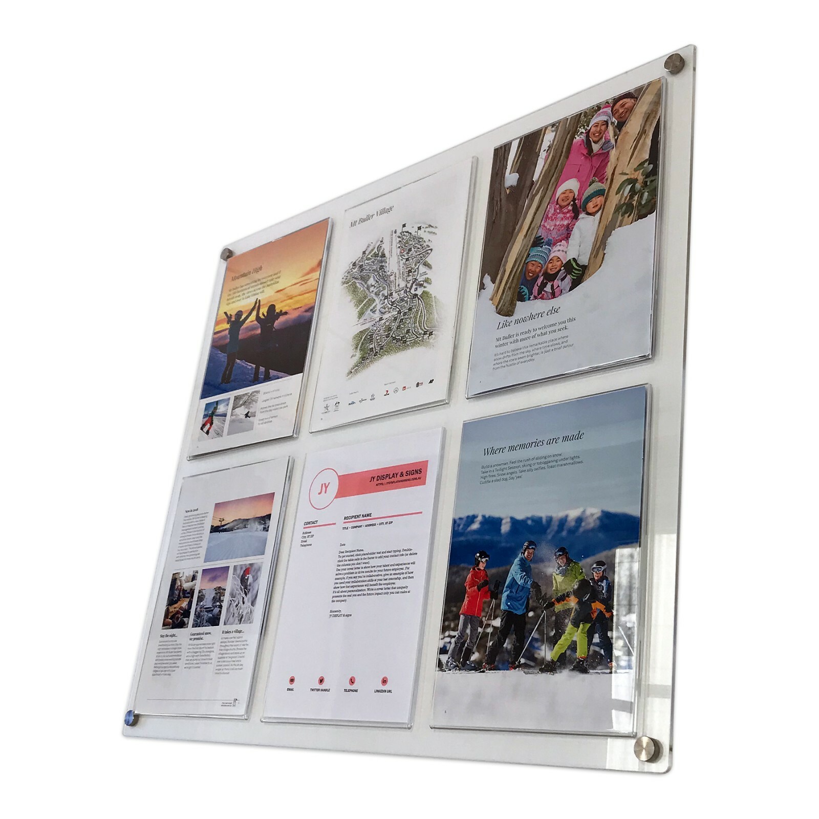 6 X A4 Acrylic Information Board / Sign Board / Notice Board / Bulletin Board eBay