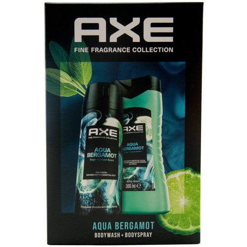 Axe Geschenkset AQUA BERGAMOT 1 x 2teiliges Set 300ml Duschgel + 150ml Bodyspray - Bild 1 von 1