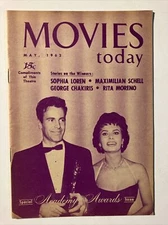 Movies Today Magazine May 1962 Sophia Loren Maximilian Schell George Chakiris