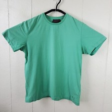 Esprit Shirt Mens Extra Large Green Crew Neck Short Sleeve Logo Stretch Pullover