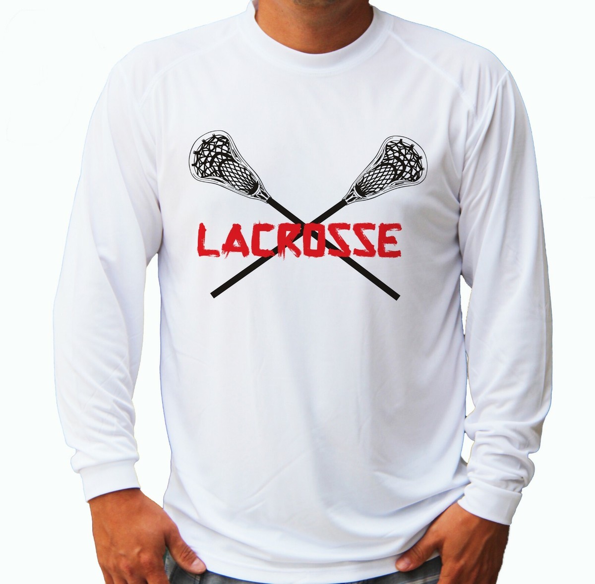Lacrosse Fan Player Long Sleeve UPF 30 T-Shirt Sport Vacation Sun