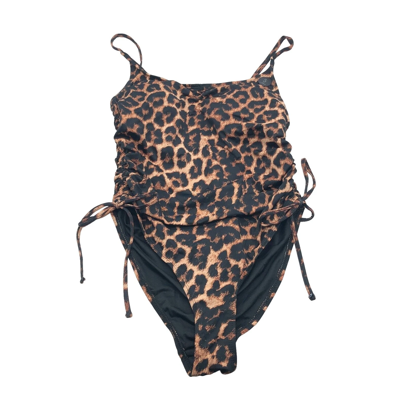 Traje de baño de una pieza de Algodón Estampado Animal para Mujer