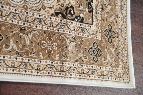 New Floral Oriental Medallion Turkish Traditional Area Rugs Ivory/ Brown Carpets - Picture 8 of 20