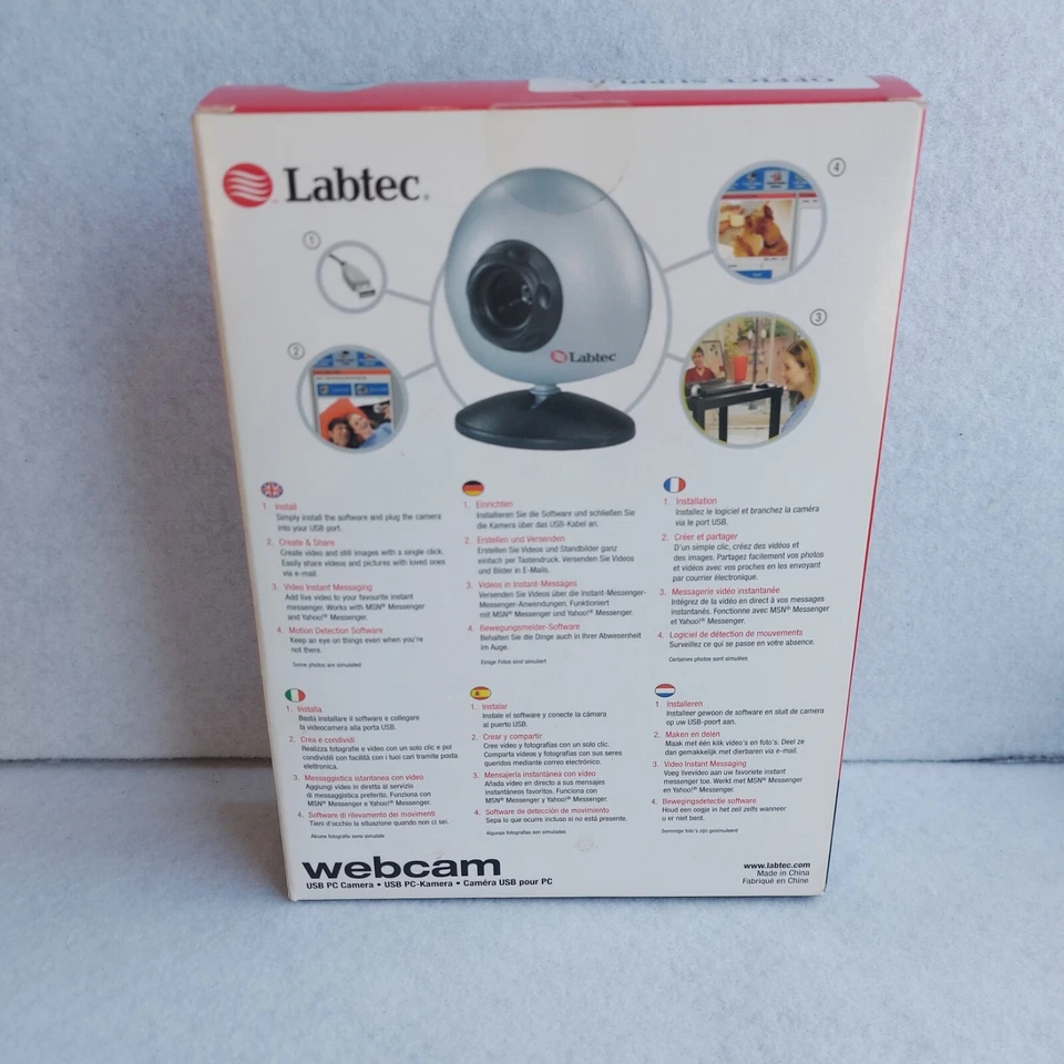 LABTEC WEBCAM USB PC CAMERA - NEW & BOXED - BOX IS OPEN & IN EXCELLENT CONDITION - Image 3 of 4