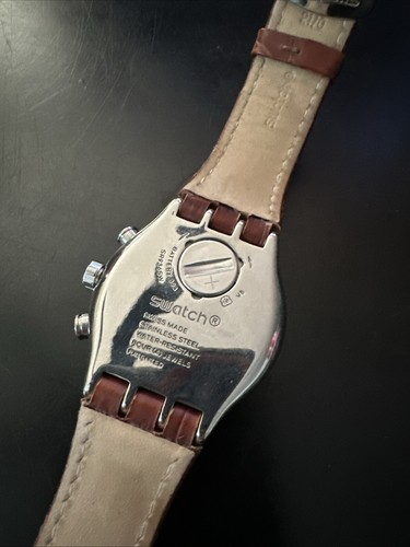 Swatch Irony Swiss Made Chrono V8 42MM Braun Leder 8,5" Uhr SR936SW - Bild 5 von 14