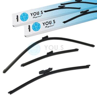 YOU.S Original SCHEIBENWISCHER SET VORNE + HINTEN für VW SHARAN (7N1, 7N2) - NEU