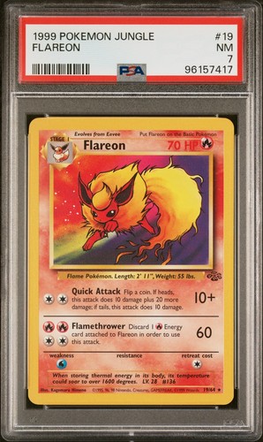Flareon (Unlimited) graded PSA 7 for sale on eBay