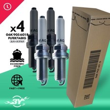 4PC 06K905601B Spark Plugs For VW Jetta VII Audi A3 A4 Q5 2.0T PLFER7A8EG NGK