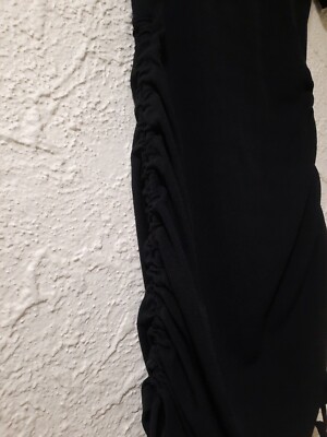 Ladies Ribbed Black Short Sleeve H&M Jersey Dress Size XS Tight Body Con  Stretch | eBay