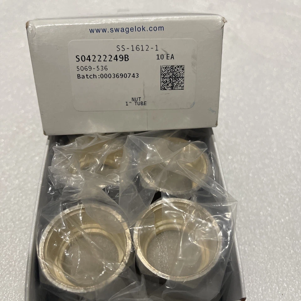 SS-1612-1, Swagelok 1" Nut, New OEM. Box of 10 pcs. - Image 3 of 3