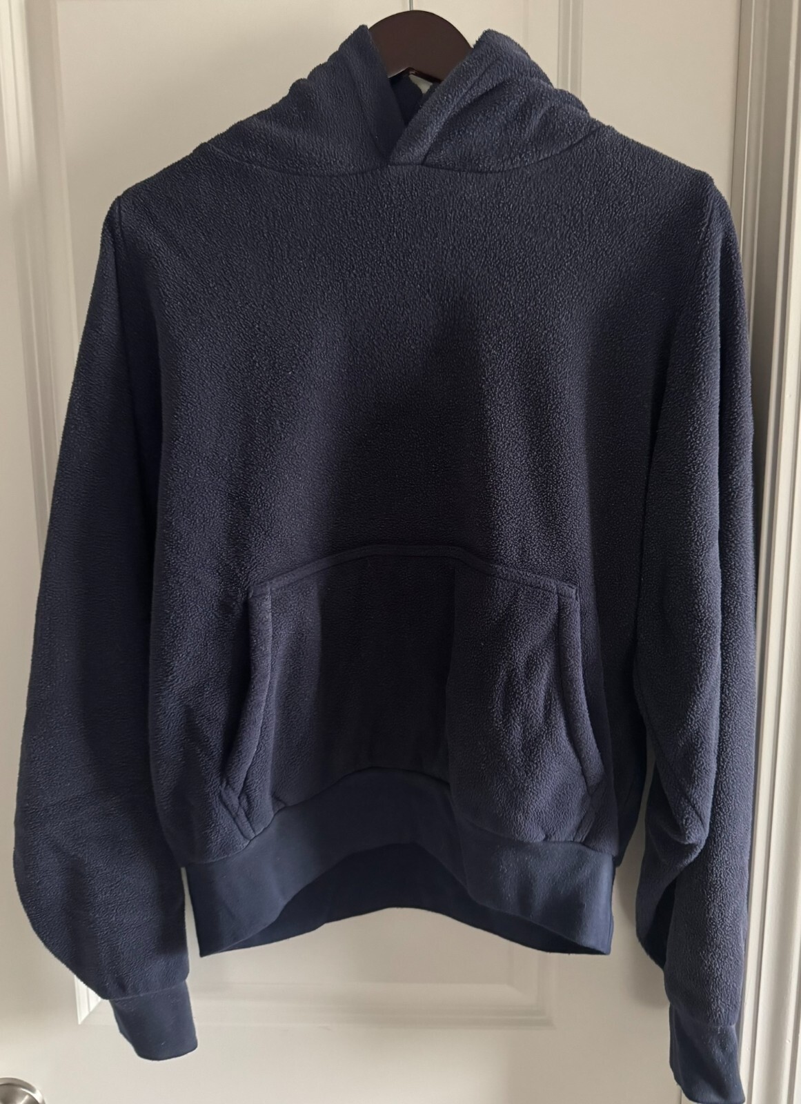 Yeezy Gap H09 Mens Navy Polar Fleece Regular Fit Hoodie Size M