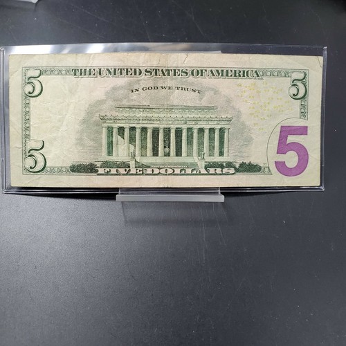 2006 $5 FRN Federal Reserve Star * Note Circulated US Currency Bill Neat Serial - Picture 2 of 2