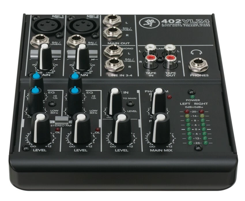 Mackie 402VLZ4 4-channel Soundboard Mixing Console Mixer For Church/School - Image 3 of 4