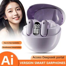 AI Language Translation Earbuds Two-Way Translator Device for Travel Business