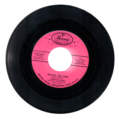 Georgia Gibbs Ballin' The Jack/Kiss Of Fire 45 RPM Mercury Records