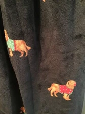 Men’s Perry Ellis Portfolio Size S Black Fleece Pajama Bottoms Dogs In Sweaters