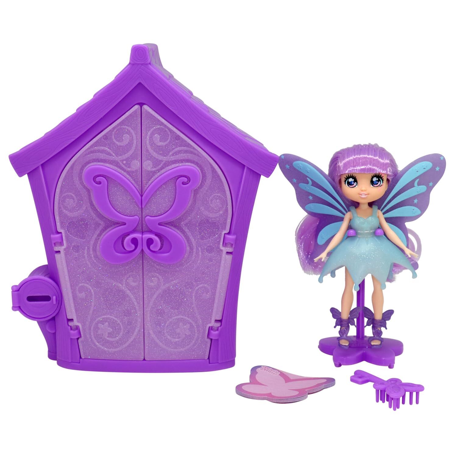 Pixie Flitzies Dream Pixie Doll Including House with Doors that Open, 13cm Scent