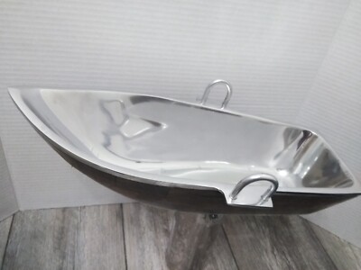 Godinger Aluminum Row Boat Salad Serving Dish