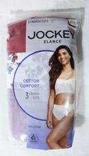 Jockey Women's Plus Size Elance French Cut 3-Pack DH3 Multicolor 4XL NWT
