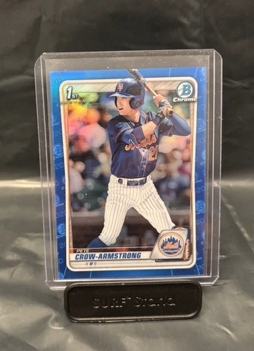 2020 Bowman Draft Chrome Pete Crow-Armstrong Rookie 1st BLUE Refractor 054/150