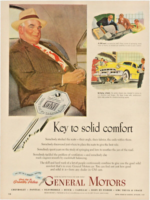 1949 General Motors - Key To Solid Comfort, Armstrong's Linoleum Double Sided
