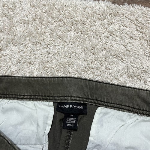 Pantalones de mezclilla ajustados Lane Bryant talla 20 verdes de tiro alto - Imagen 5 de 5