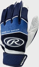 RAWLINGS WORKHORSE BATTING GLOVE PAIR MODEL WH950BG ADULT SMALL NAVY BLUE