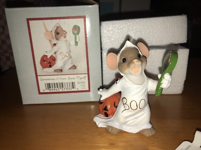 Charming Tails ''SOMETIMES I EVEN SCARE MYSELF''DEAN GRIFF NIB HALLOWEEN GHOST  