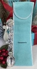 Tiffany&Co Circus Bears Baby Spoon Sterling Silver Infant Shower