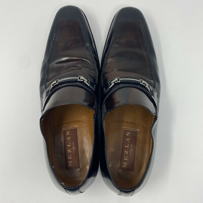 Mezlan 1968 Mens Slip On Loafer Shoes Pointy Toe Silver Buckle Brown Size 10.5 M Mezlan 1968 Mens Slip On Loafer Shoes Pointy Toe Silver  main image 2