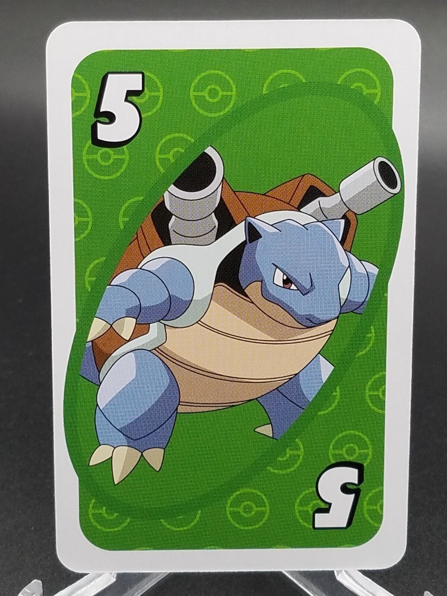 Blastoise GREEN #5 Pokemon Mattel Japanese UNO Card NM/MINT | eBay