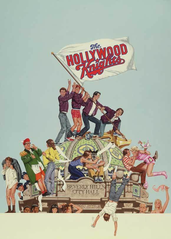 THE HOLLYWOOD KNIGHTS USオリジナル映画ポスター THE HOLLYWOOD KNIGHTS Movie POSTER 27x40 B Robert Wuhl Tony Danza