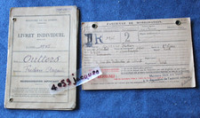 LIVRET MILITAIRE CLASSE 1945 / F OUTTERS / DUNKERQUE