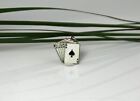 Mint Vintage Sterling Enamel Royal Flush Playing Cards Poker Beau Bracelet Charm