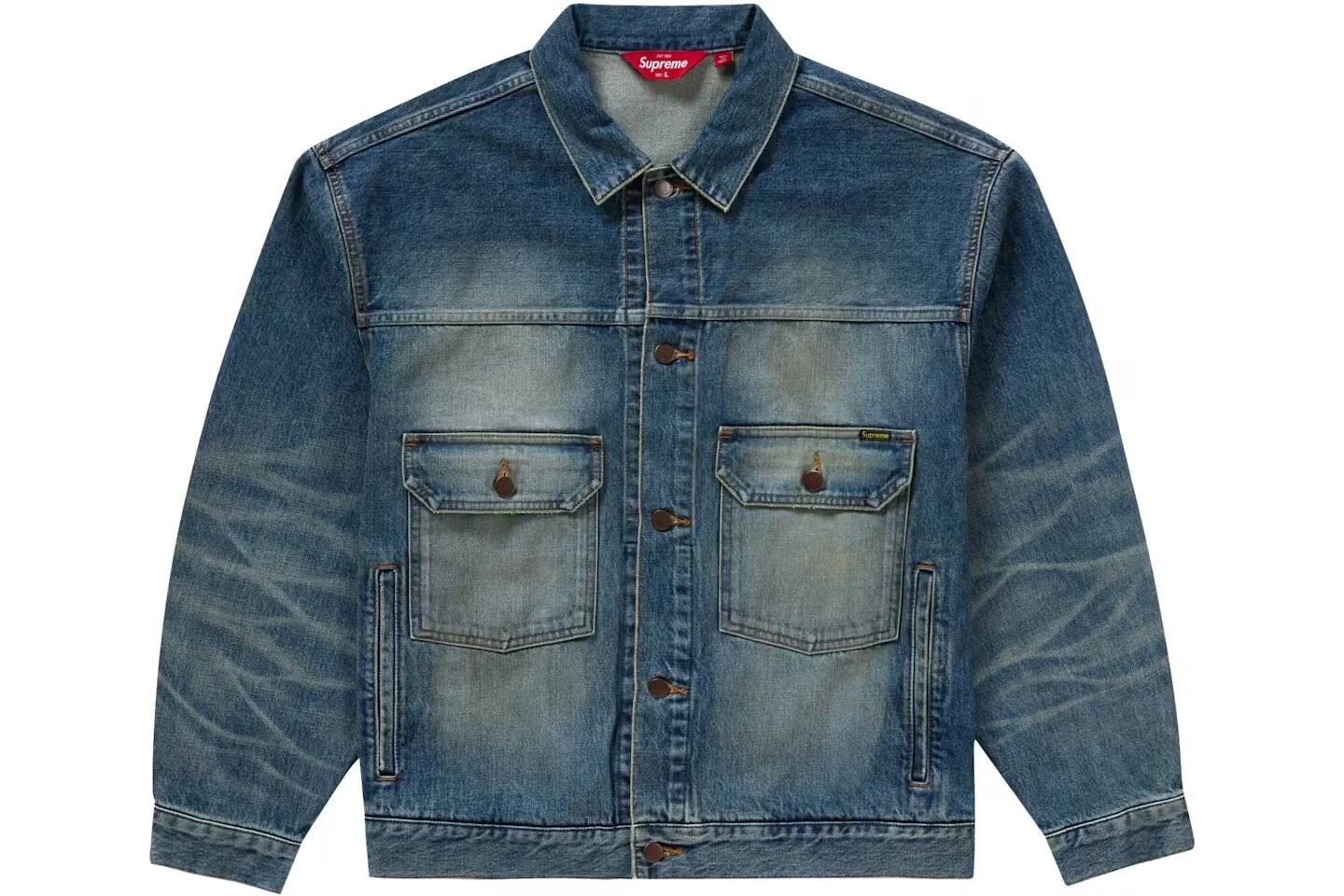 Veste camionneur Selvedge en détresse suprême xxl