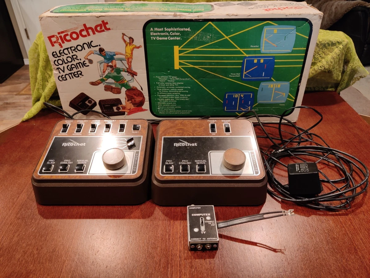 Vintage Ricochet Electronic Color TV Game Center