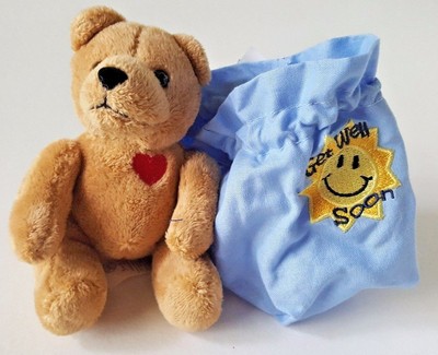 HERRINGTON TEDDY BEARS PETIT FOURS ''GET WELL SOON'' PLUSH STUFFED TEDDY BEAR 4''