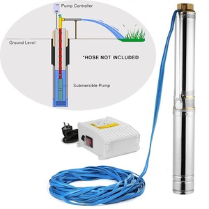 Détails Sur Pompe A Eau Immergee Pour Puits Profond Ou Forage 750w 20m Pour Forage Immergee