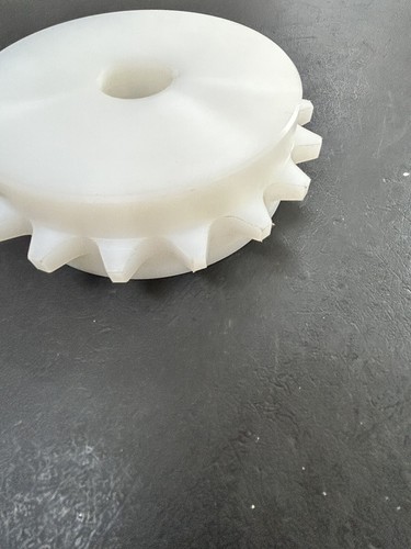 UHMW Drive Sprocket 1/4" Keyway w/ Set Screw 18 Tooth 1.25" Bore 6.5" OD - Picture 5 of 11