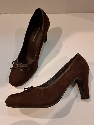 Predictions 51239 Brown Pumps With Bow Women's 6