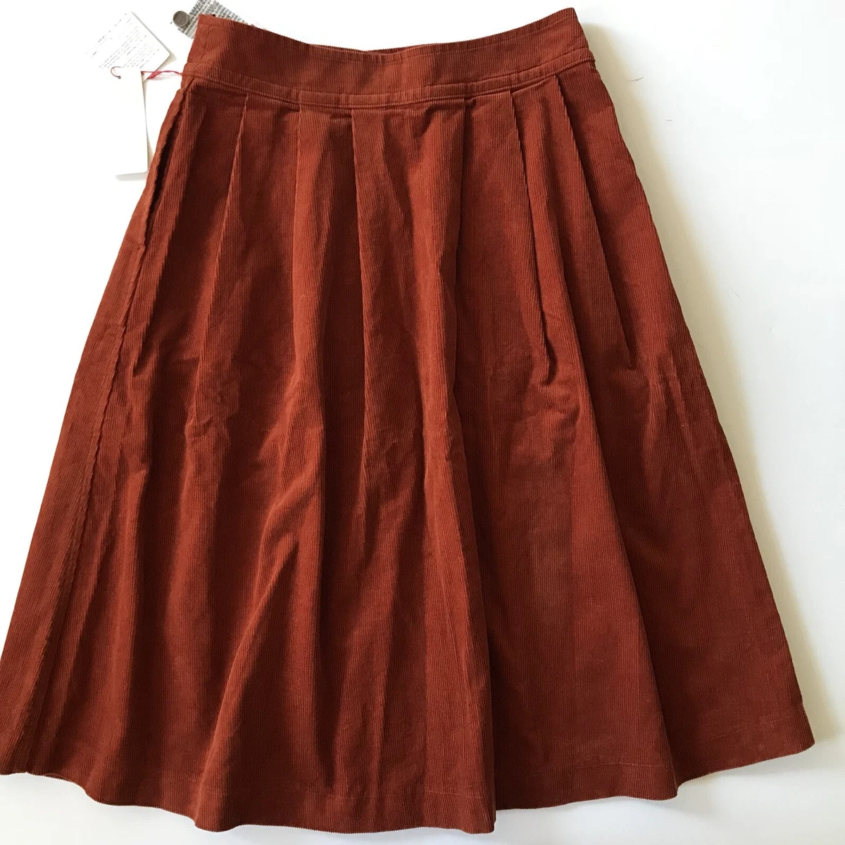 Jupe corduree orange Uniqlo Ines De La Fressange IDLF taille 6 neuve avec etique