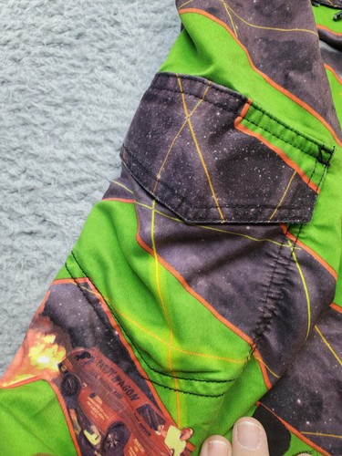 Ergo Board Shorts Men's Size 30 Green Halloween Print 100% Polyester Drawstring - Picture 8 of 12