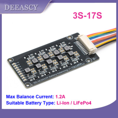 1.2A Balance Li-ion Lifepo4 Battery Active Equalizer Balancer Board 3S 6S-17S
