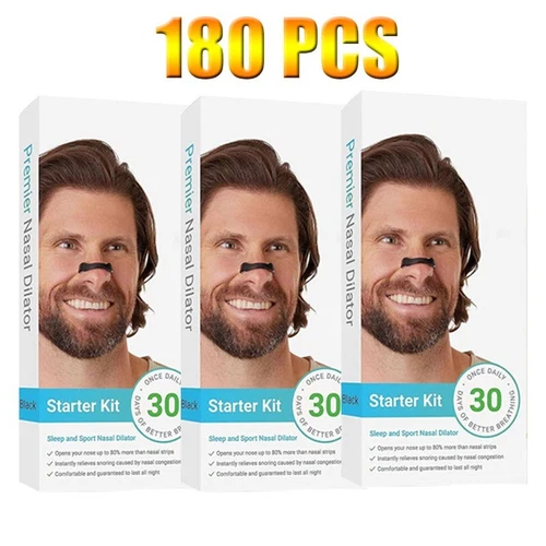 Kit de inicio de dilatadores nasales magnéticos para respiración nasal tiras nasales clip nasal 60 un. - Imagen 11 de 14