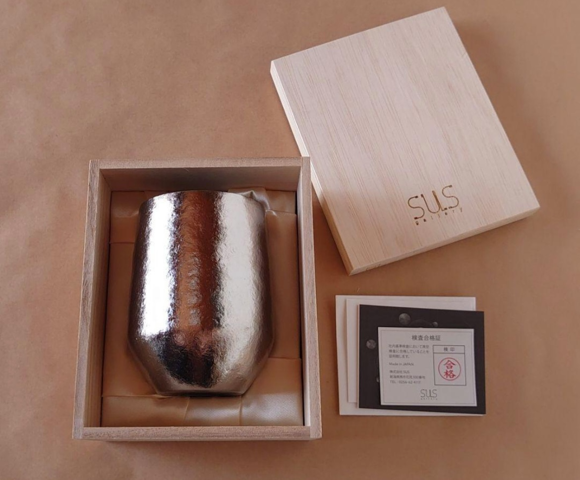 グラス・カップ・酒器 SUS gallery Tumbler 400ml SUSgallery Titanium tumbler 400ml Goblet mirror Vacuum